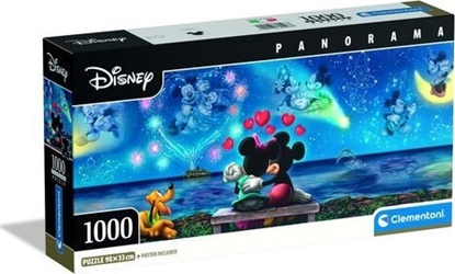 Изображение Clementoni Puzzle Panorama Disney Myszka Mickey i Minnie 1000 elementów (39503)