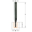 Attēls no CMT Frez prosty HM dugi 3 x 60mm (712.030.11)