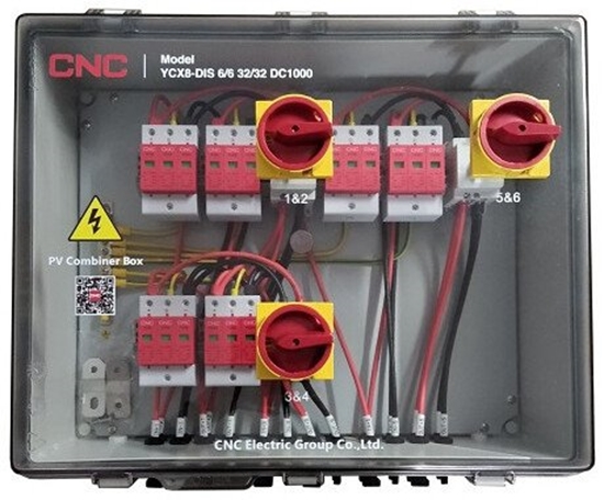 Изображение CNC PV atjungimo skydelis, DC 6in-6out, iorinis