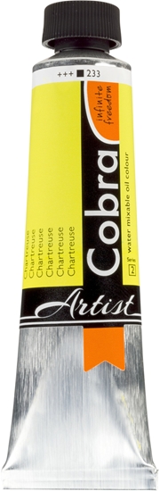 Picture of Cobra Artist Water-Mixable Oil Colour Tube Chartreuse 233