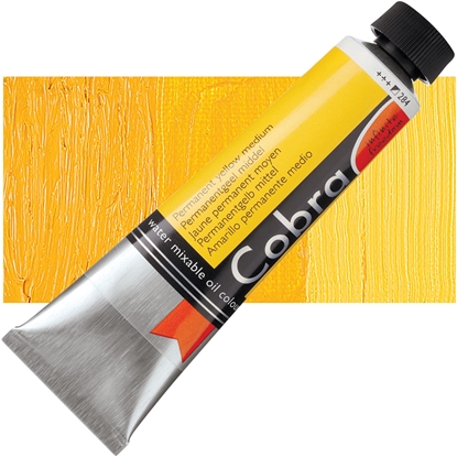 Picture of Cobra Artist Water-Mixable Oil Colour Tube Permanent Yellow Medium 284