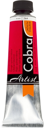 Picture of Cobra Artist Water-Mixable Oil Colour Tube Quinacridone Red 364