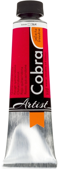 Изображение Cobra Artist Water-Mixable Oil Colour Tube Quinacridone Red 364