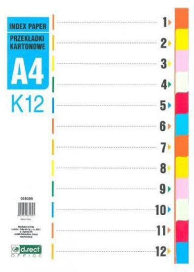 Picture of D.Rect Przekadki kartonowe 1-12 K12