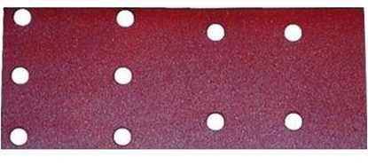 Изображение Daudzfunkcionālajām orbitālajām slīpmašīnām paredzētā smilšpapīra loksnes 240x100 mm; P80; 10 gab.