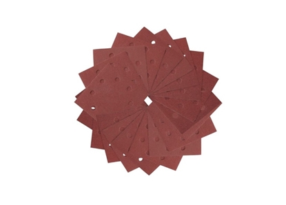 Picture of Daudzfunkcionālajām orbitālajām slīpmašīnām paredzētā smilšpapīra loksnes DeWalt DT3031-QZ; 115x115 mm; K60; 25 gab.