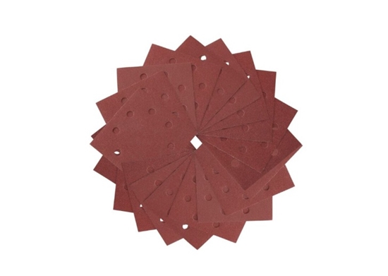 Picture of Daudzfunkcionālajām orbitālajām slīpmašīnām paredzētā smilšpapīra loksnes DeWalt DT3035-QZ; 115x115 mm; K240; 25 gab.