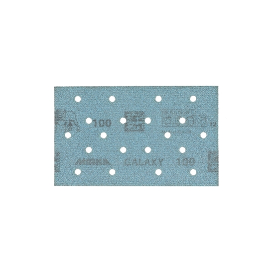 Изображение Daudzfunkcionālajām orbitālajām slīpmašīnām paredzētā smilšpapīra loksnes Mirka FY6BK05010; 81x133 mm; P100