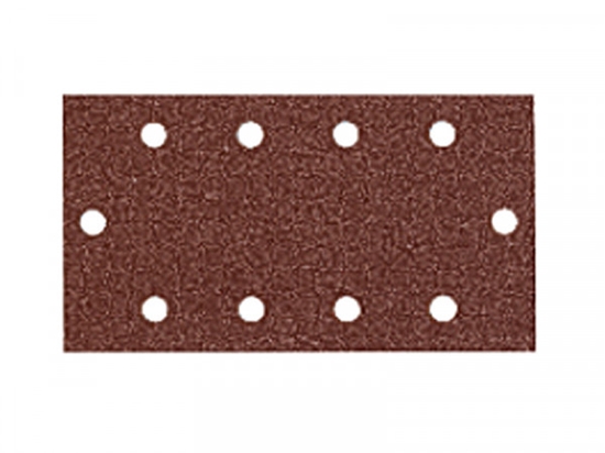 Изображение Daudzfunkcionālajām orbitālajām slīpmašīnām paredzētā smilšpapīra loksnes Virutex velcro; 93x185 mm; P120; 8 gab.