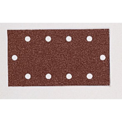 Изображение Daudzfunkcionālajām orbitālajām slīpmašīnām paredzētā smilšpapīra loksnes Virutex; 115x280 mm; P80; 50 gab.