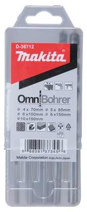 Изображение Daudzfunkcionālu urbju komplekts Makita; 4/5/6/8/10 mm; 5 gab.