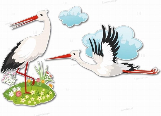 Picture of Dekoracja okienna - due bociany