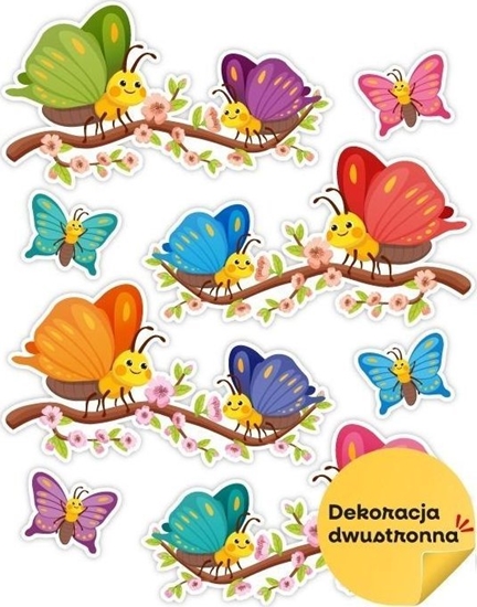 Picture of Dekoracja wiosenna - Motylki na gazi 8el