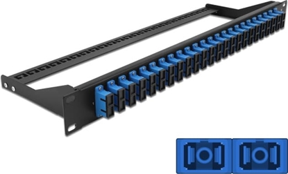 Picture of Delock 19″ Fibre Patch Panel 24 port SC Duplex blue