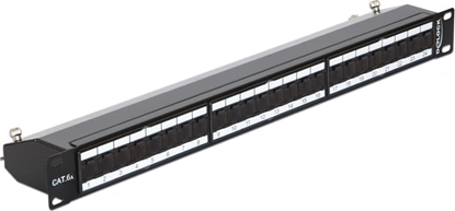 Picture of Delock 19″ Patch Panel 24 Port Cat.6A black