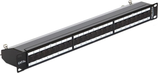 Picture of Delock 19″ Patch Panel 24 Port Cat.6A black