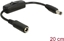 Picture of Delock Adapter cable DC 5.5 x 2.5 mm male > DC 5.5 x 2.5 mm female with switch 20 cm