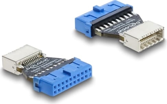 Picture of Delock Adapter USB 5 Gbps 20 pin header female to USB 5 Gbps Type-E Key B female