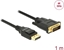 Изображение Delock Cable DisplayPort 1.2 male > DVI 24+1 male passive 4K 30 Hz 1 m black