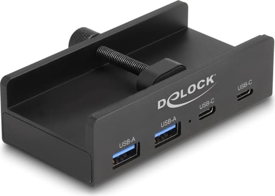Изображение Delock External USB 5 Gbps 4 Port Hub 2 x USB Type-A and 2 x USB Type-C™ with Locking Screw