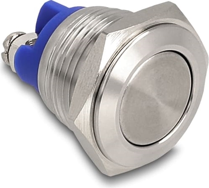 Изображение Delock Push Button for Installation 16 mm 2 x Screw Terminal actuator flat