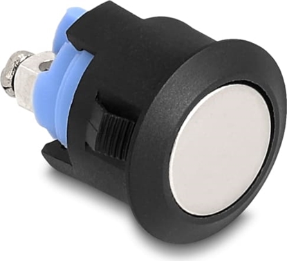 Attēls no Delock Push Button for Installation 16 mm 2 x Screw Terminal actuator flat plastic snap in assembly