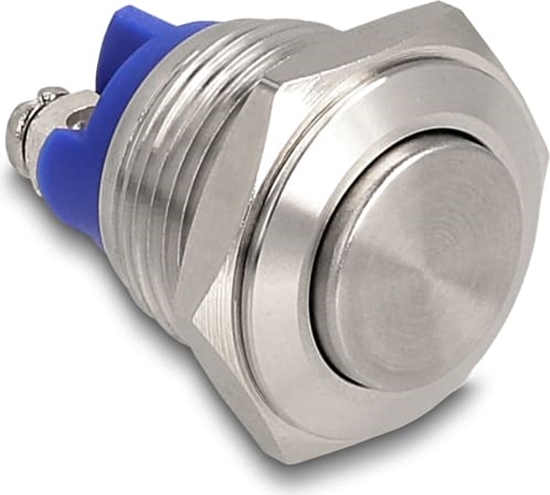 Изображение Delock Push Button for Installation 16 mm 2 x Screw Terminal actuator high