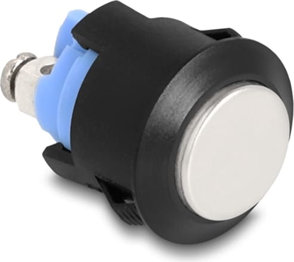 Attēls no Delock Push Button for Installation 16 mm 2 x Screw Terminal actuator high plastic snap in assembly