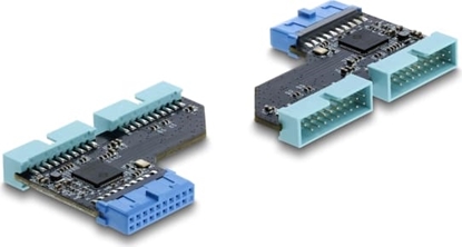 Picture of Delock USB 5 Gbps Hub 20 pin header female to 2 x USB 5 Gbps 20 pin header male