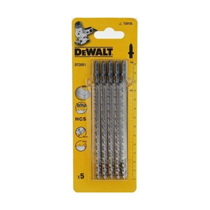 Picture of Dewalt brzeszczoty do drewna ze stali wglowej, uchwyt T, dugo 132 mm, podziaka zbów 4 mm, maksymalna gboko cicia 85 mm (DT2051-QZ)