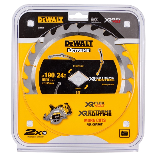 Изображение Griešanas disks kokam DeWalt DT40270; 190 mm; T24