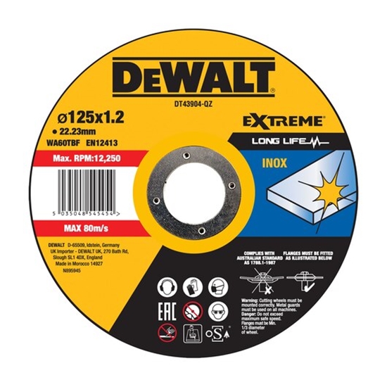 Picture of Dewalt DEWALT TARCZA METAL 125x1,2mm