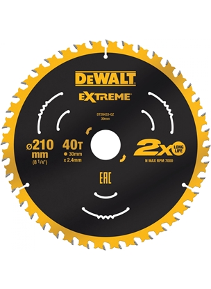 Picture of Dewalt DT20433 Tarcza pilarska do drewna 210x30mm 40 zbów