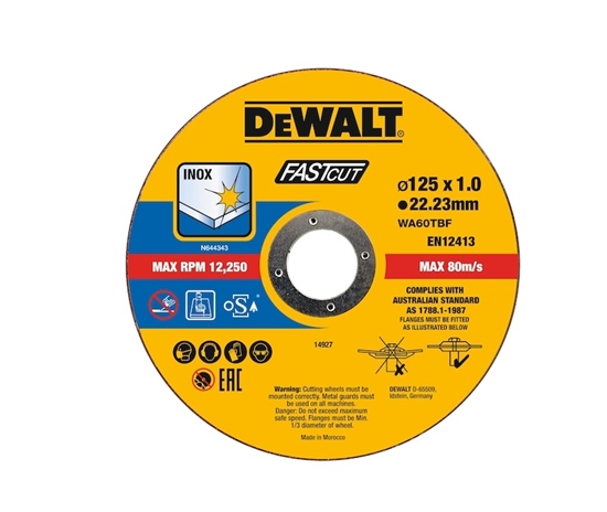 Picture of DeWalt DT20540-QZ Trennscheiben Edelstahl 125mm