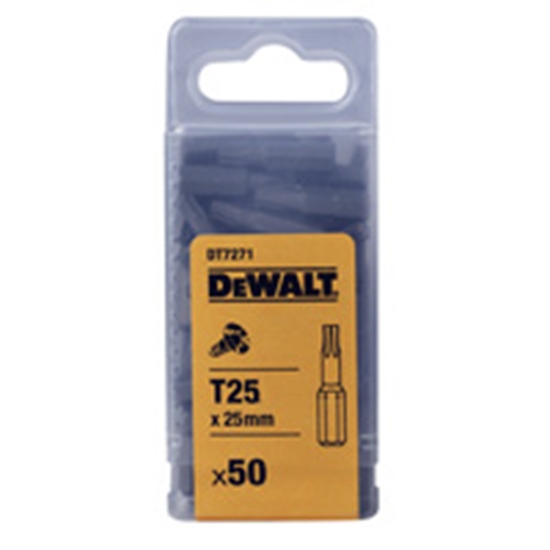 Изображение Dewalt Kocówki wkrtarskie do kocówek Torx 25mm T10 - DT7253