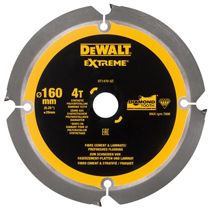 Picture of Dewalt pia tarczowa 160x20mmx4z Fibre Cement (DT1470-QZ)