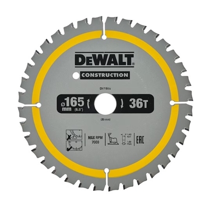 Picture of Dewalt Pia tarczowa 165x20mmx36z - DT1950-QZ