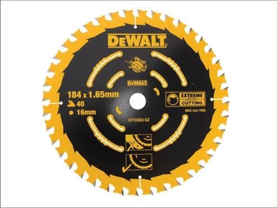 Picture of Dewalt Pia tarczowa do drewna 184x16mm 40z. - DT10303