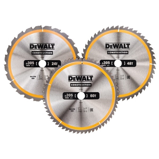Picture of Dewalt pia tarczowa komplet 3 sztuki 305mm (DT1964-QZ)
