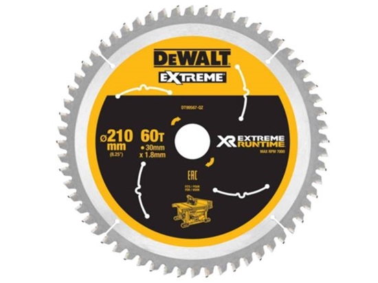Picture of Dewalt Tarcza pilarskia do pilarki tarczowej 210mm 60 zbów(DT99567-QZ)