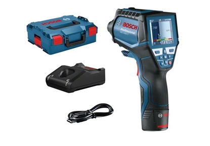 Attēls no Digitālais termovizors - mitruma mērītājs Bosch GIS 1000 C Professional; 1x2,0 Ah akum.