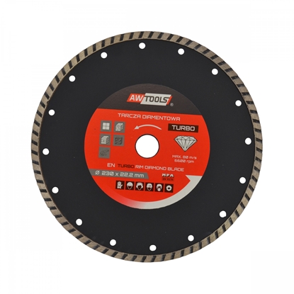 Изображение Dimanta disks sausajai griešanai AWTools AW45501; 125x22,2 mm