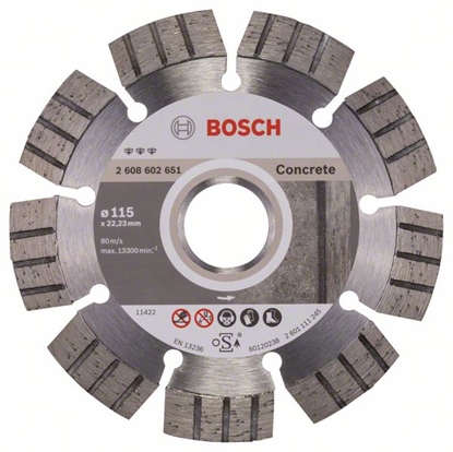 Attēls no Dimanta griešanas disks Bosch BEST FOR CONCRETE; 115 mm