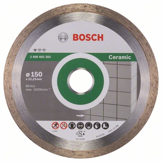 Picture of Dimanta griešanas disks Bosch PROFESSIONAL FOR CERAMIC; 150 mm