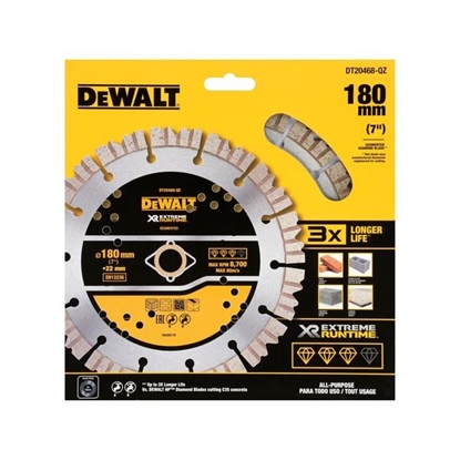Изображение Dimanta griešanas disks DeWalt DT20468-QZ; 180x22,23 mm