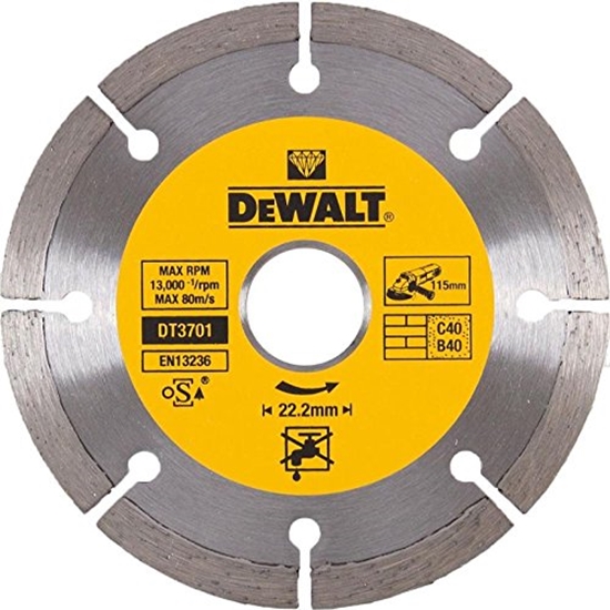 Изображение Dimanta griešanas disks DeWalt DT3701-QZ; 115 mm