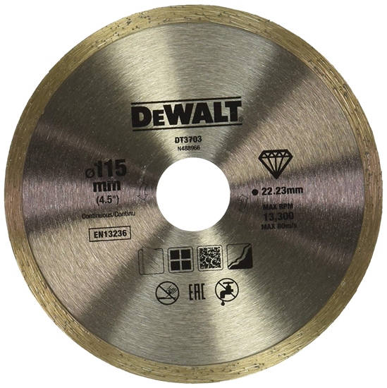 Изображение Dimanta griešanas disks DeWalt DT3703-QZ; 115 mm