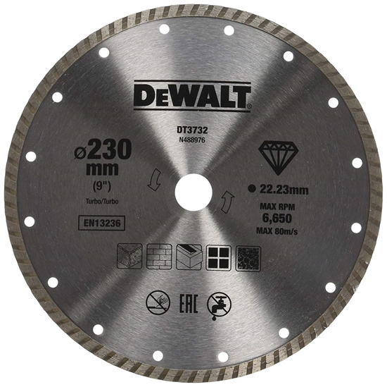 Изображение Dimanta griešanas disks DeWalt DT3732-QZ; 230 mm