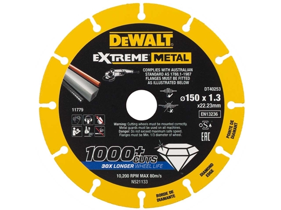 Изображение Dimanta griešanas disks DeWalt DT40253-QZ; 150 mm
