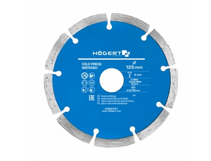 Attēls no Dimanta griešanas disks Hogert HT6D751; 125 mm